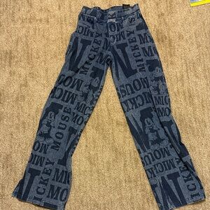 H&M Kids Mickey Mouse Blue Jeans